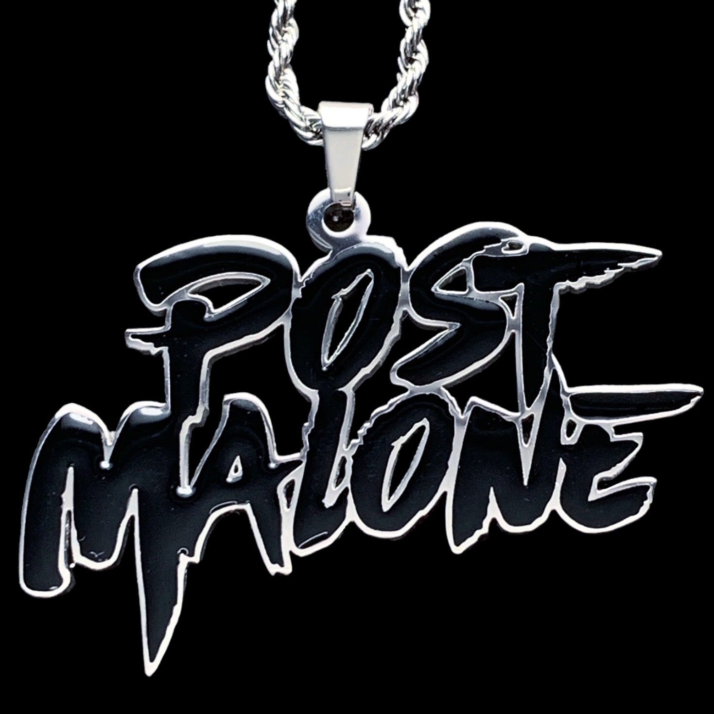 Black 'Post Malone' Necklace