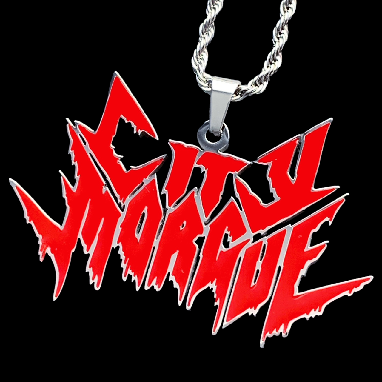 Red 'City Morgue' Necklace