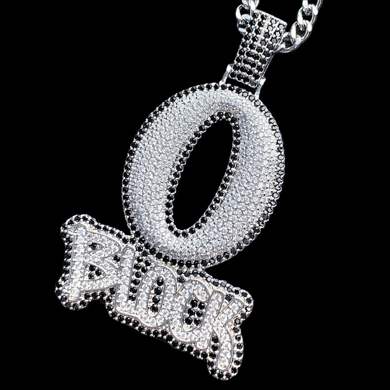 Iced Out 'O Block' Necklace