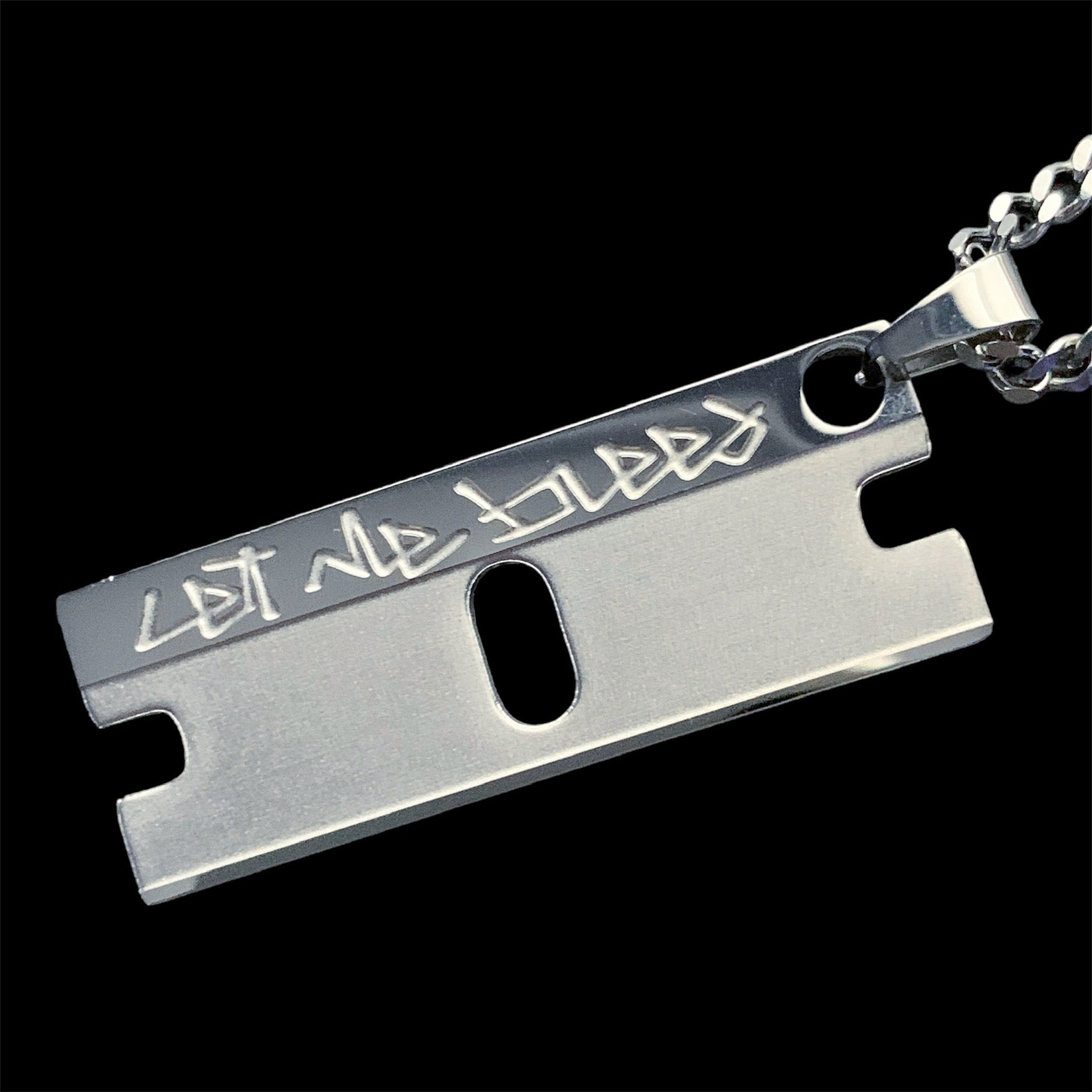 'Let Me Bleed' Razor Necklace