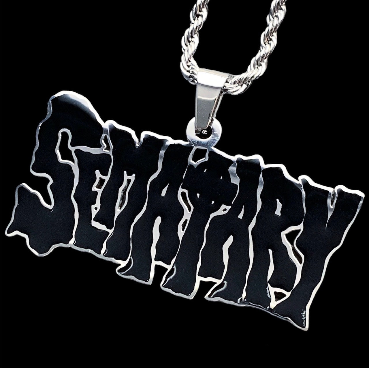 Black 'SEMATARY' Necklace