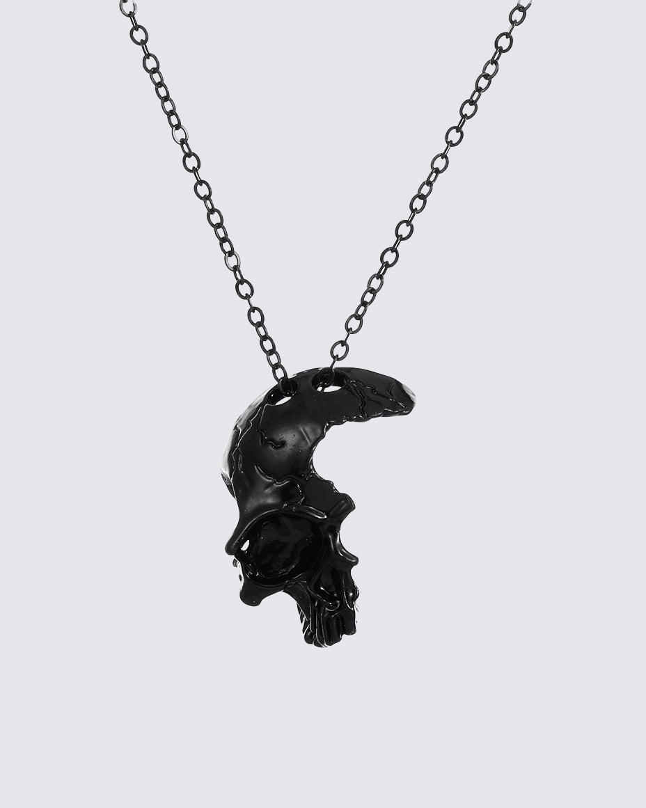 March 2024Half-Face Skull Necklace