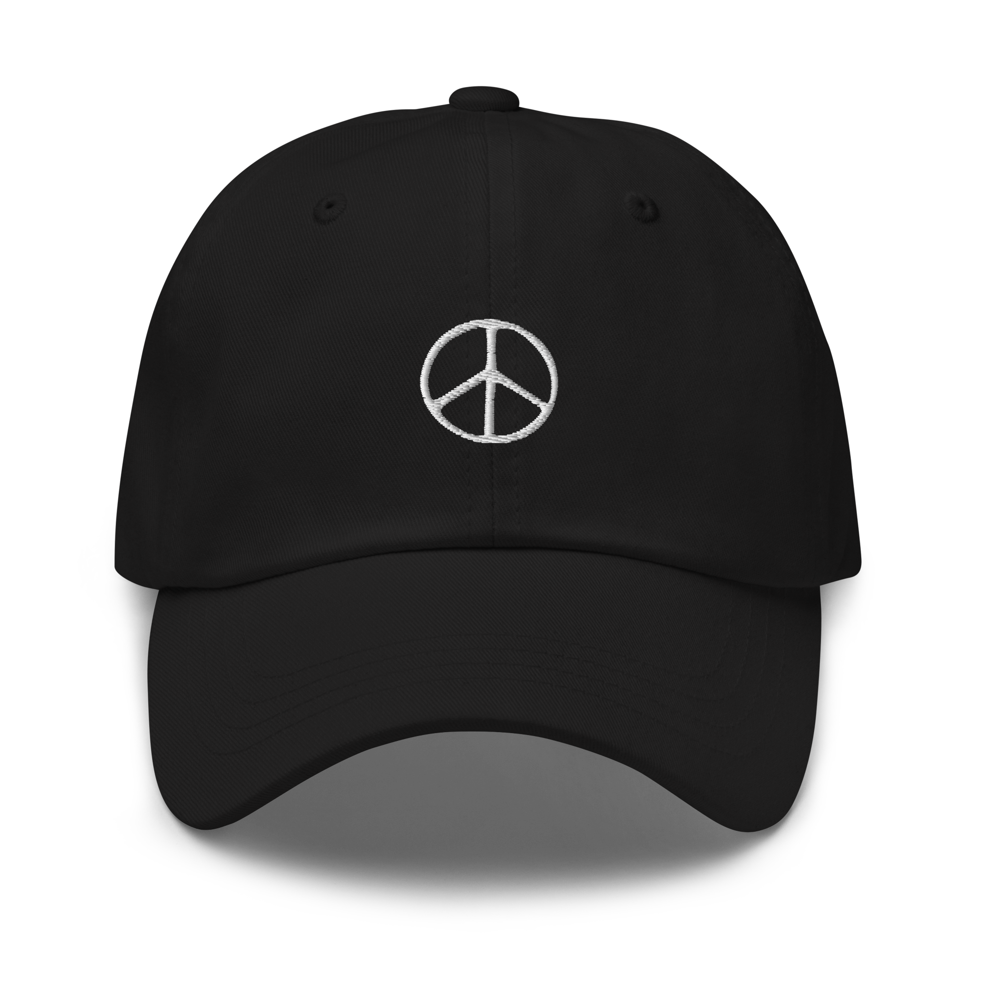 Peace Symbol Embroidered Dad Hat