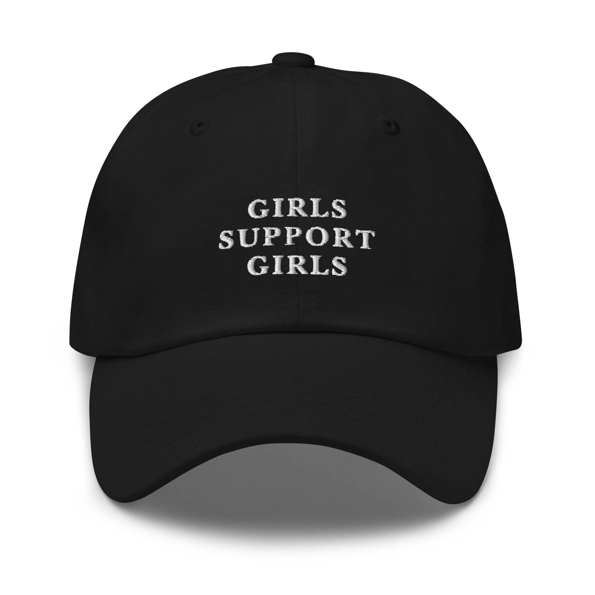 Girls Support Girls Feminist Embroidered Dad Hat