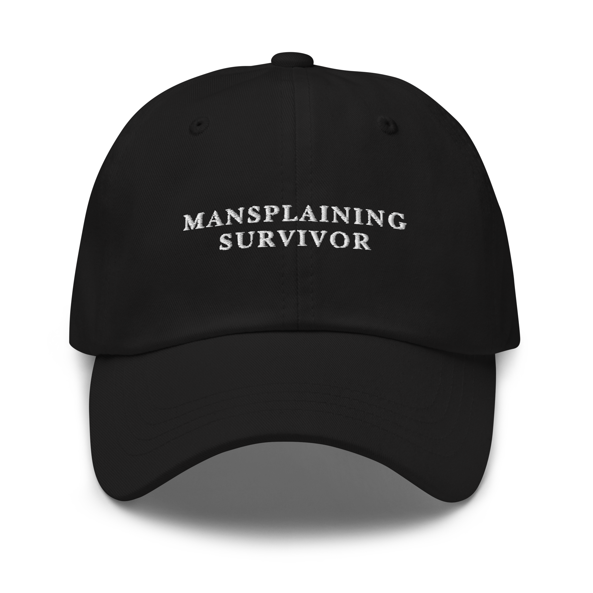 Mansplaining Survivor Embroidered Dad Hat