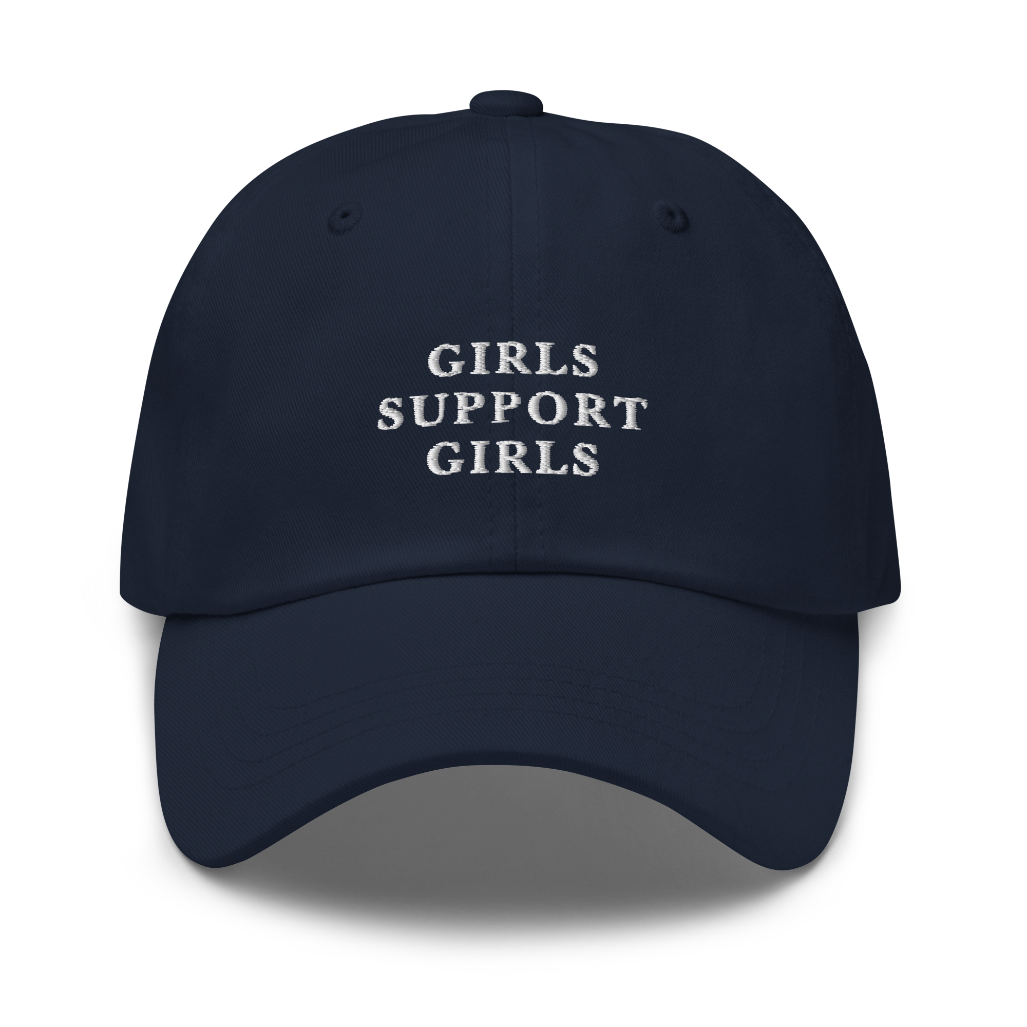 Girls Support Girls Feminist Embroidered Dad Hat