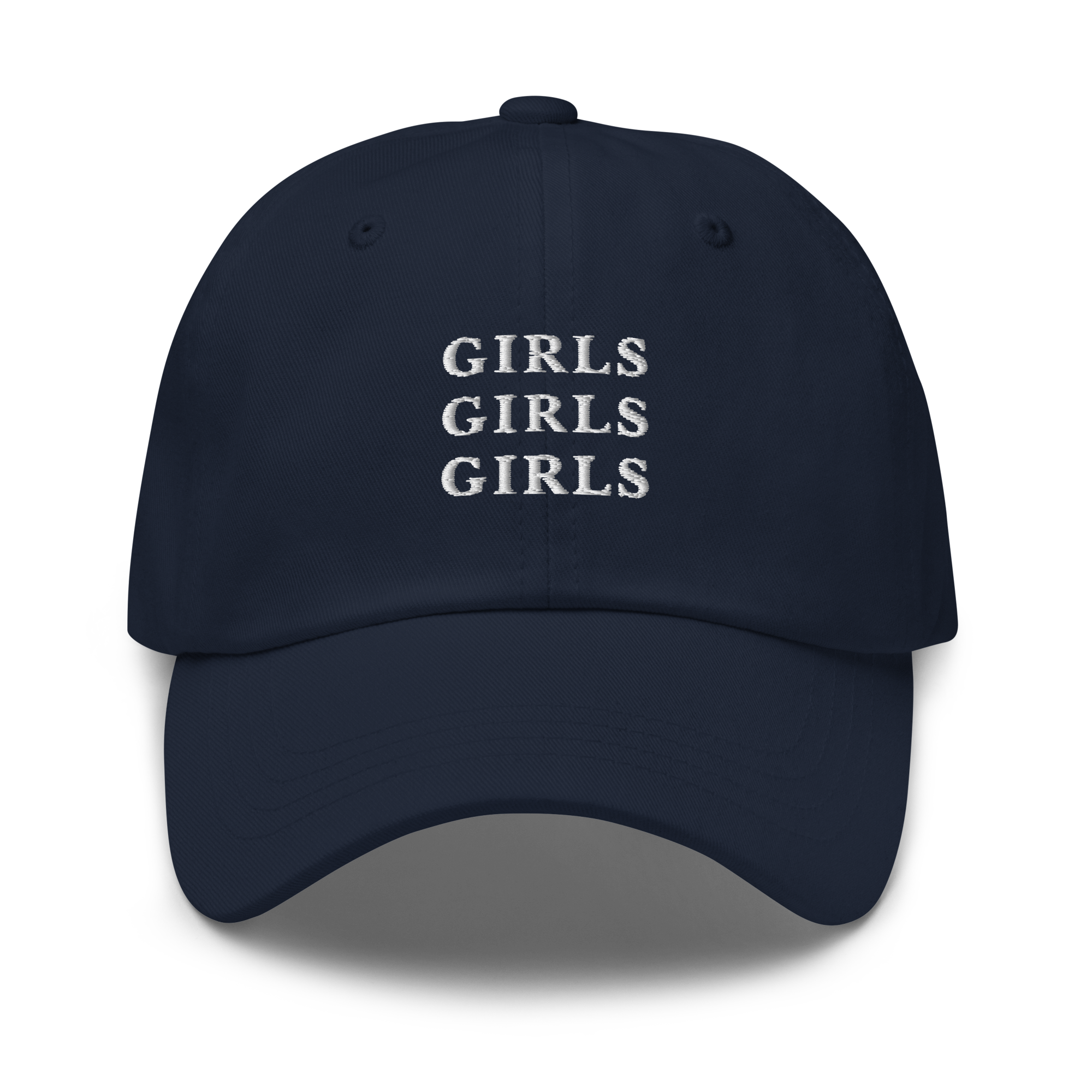 Girls Girls Girls Embroidered Dad Hat