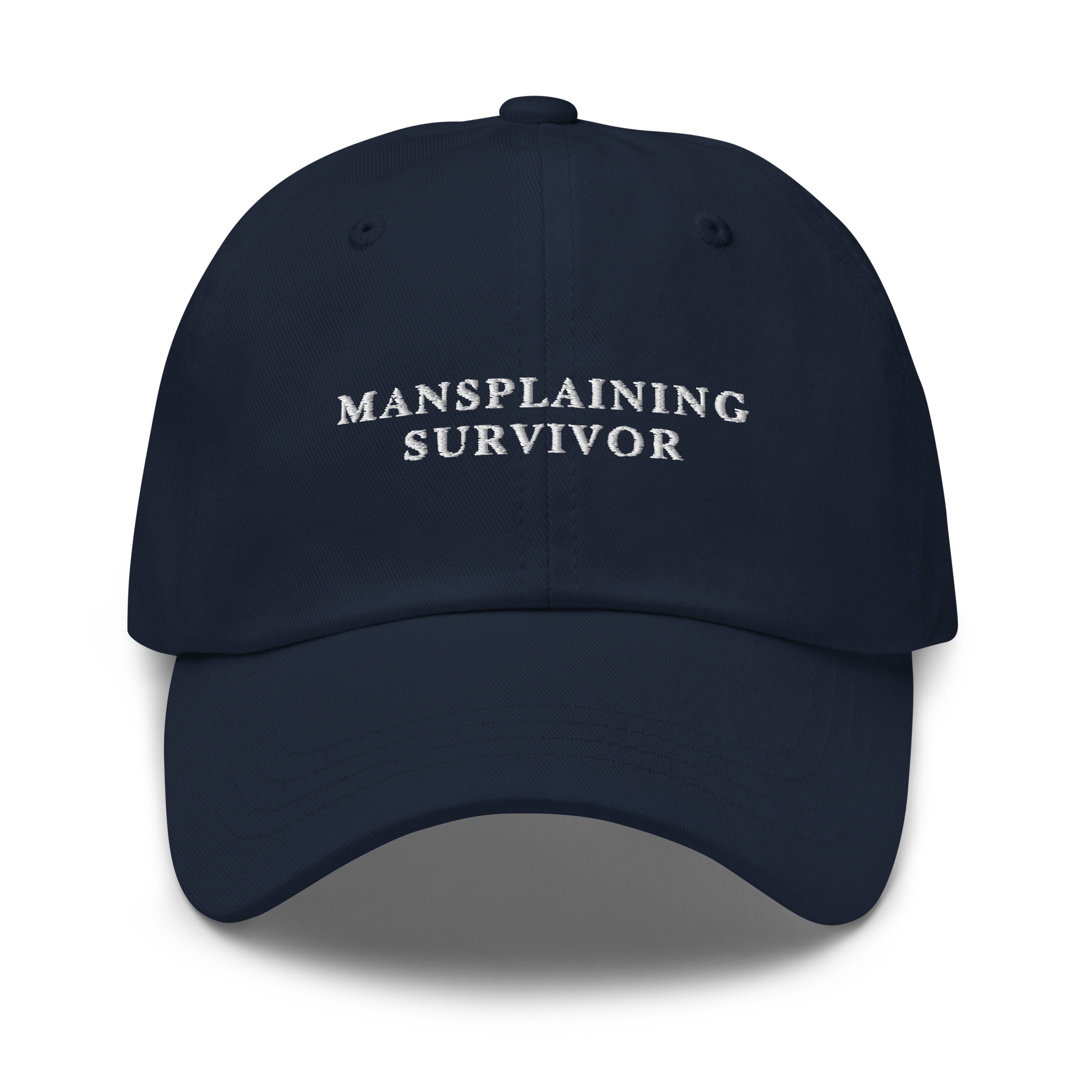 Mansplaining Survivor Embroidered Dad Hat