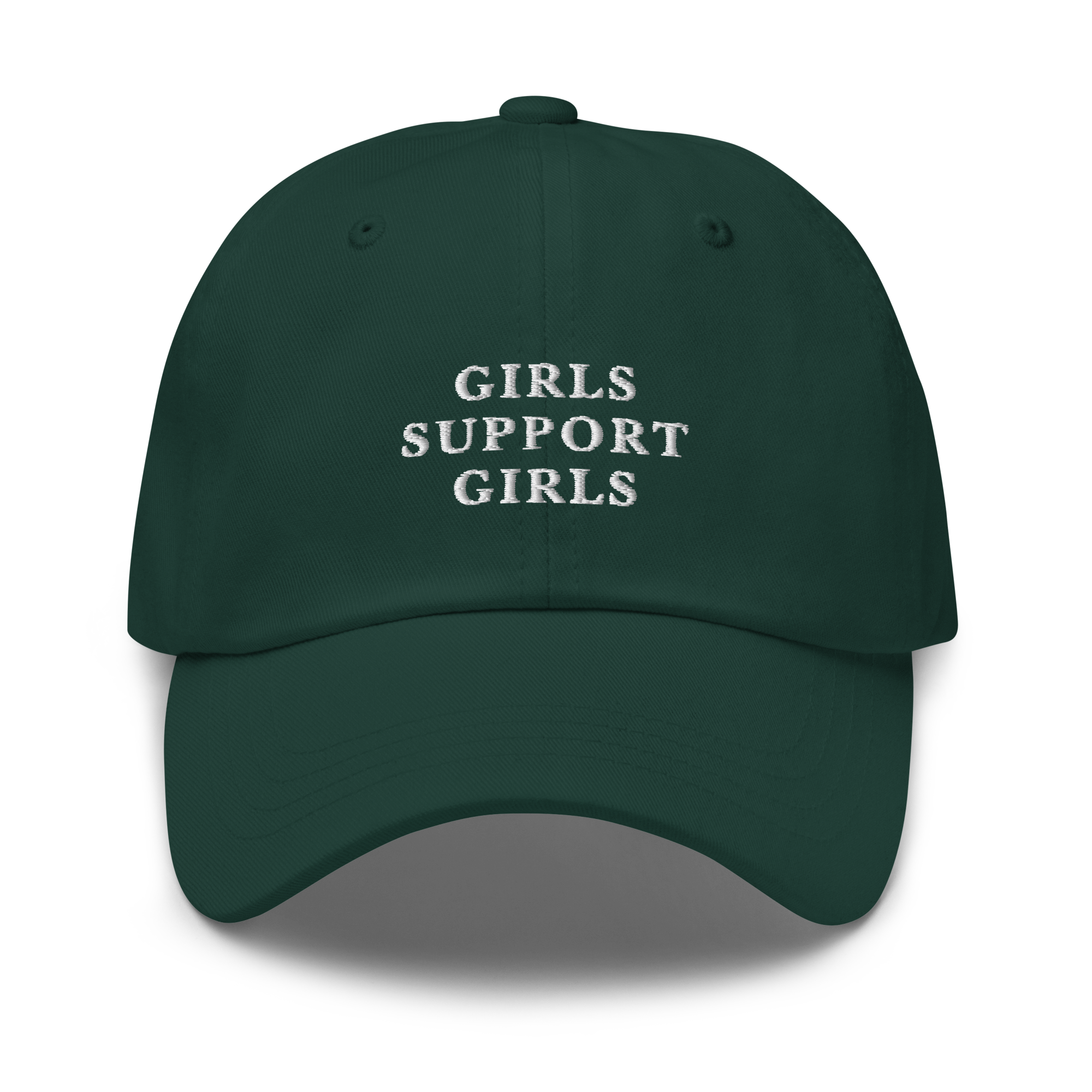 Girls Support Girls Feminist Embroidered Dad Hat