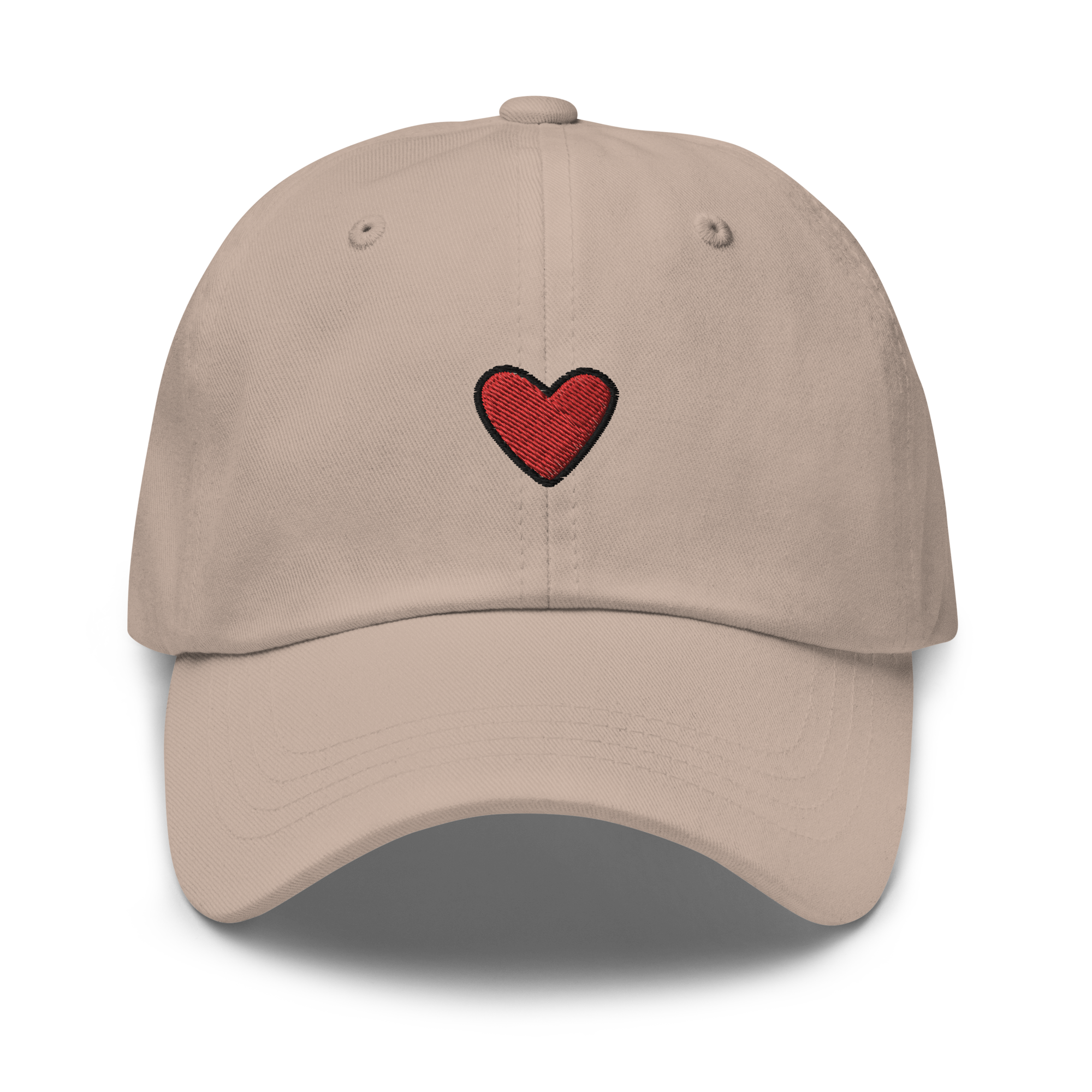 Heart Symbol Embroidered Dad Hat