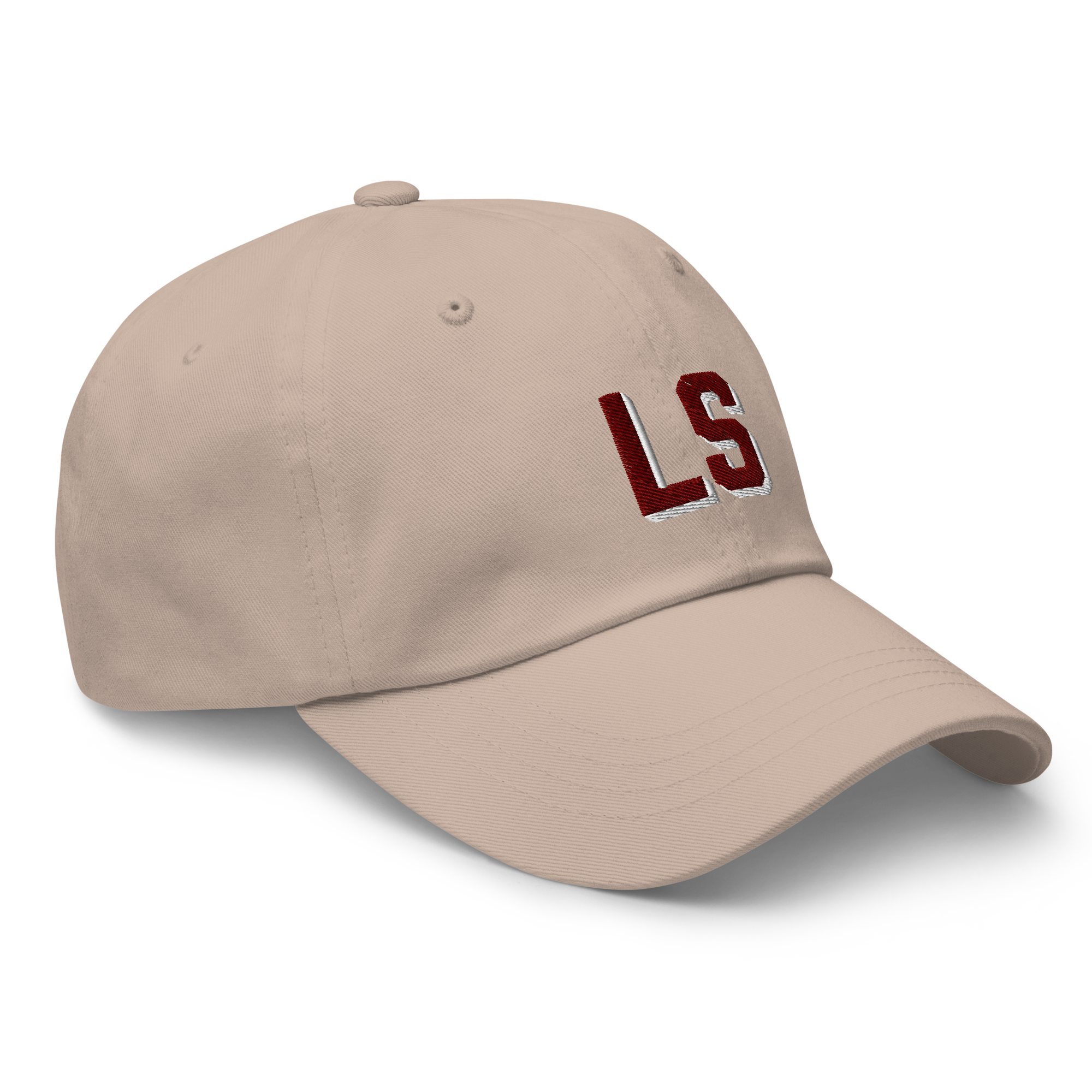 CUSTOM Varsity Initials Maroon Embroidered Dad Hat