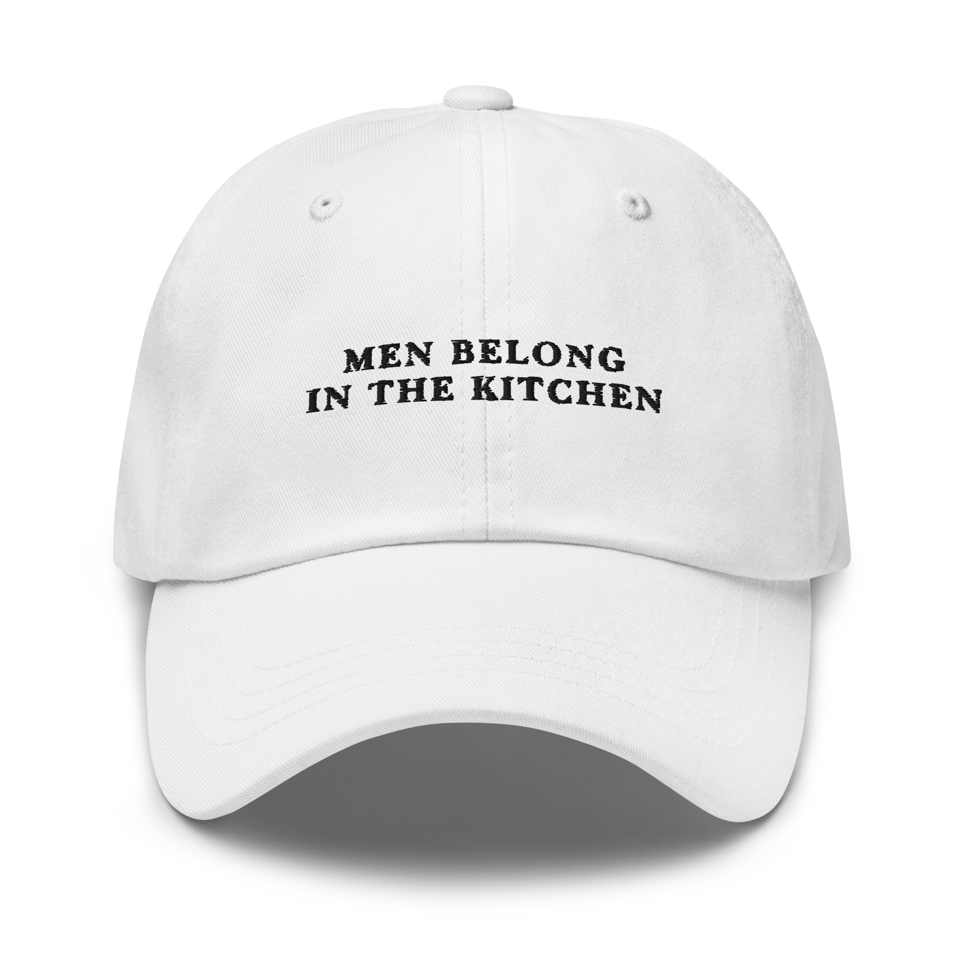 Men Belong In The Kitchen Feminist Embroidered Dad Hat