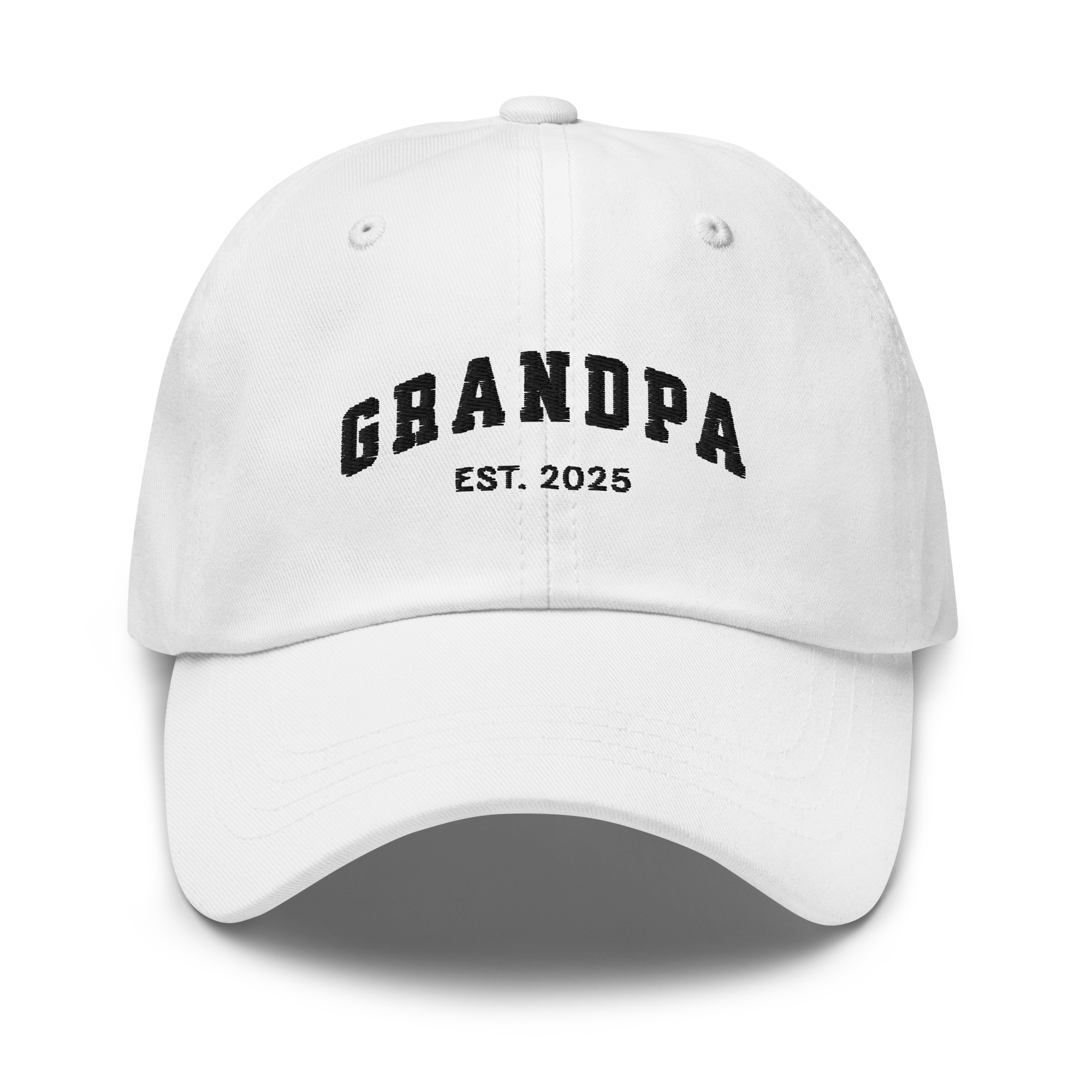 CUSTOM YEAR Grandpa to Be Embroidered Dad Hat