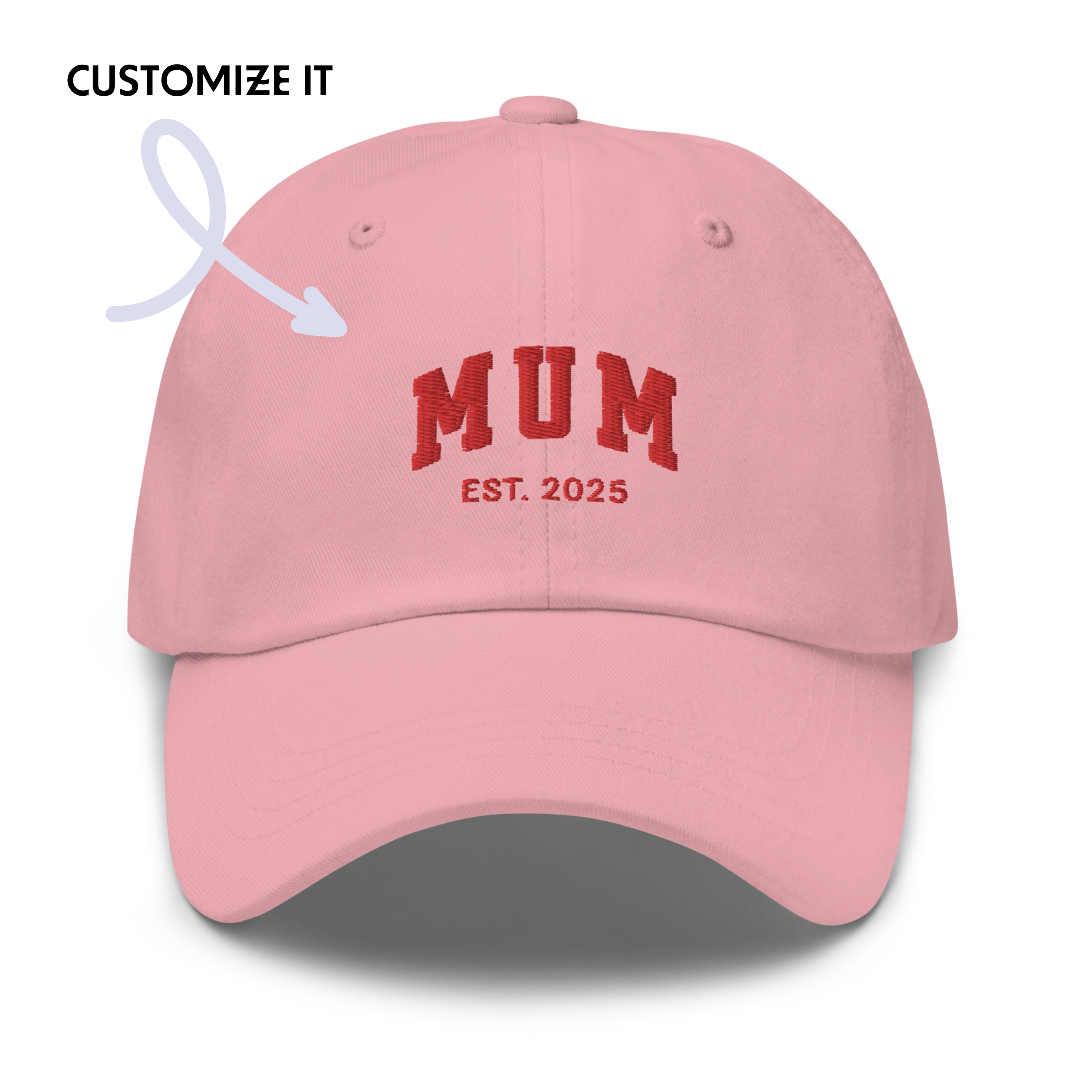 CUSTOM YEAR Mum to Be Embroidered Dad Hat