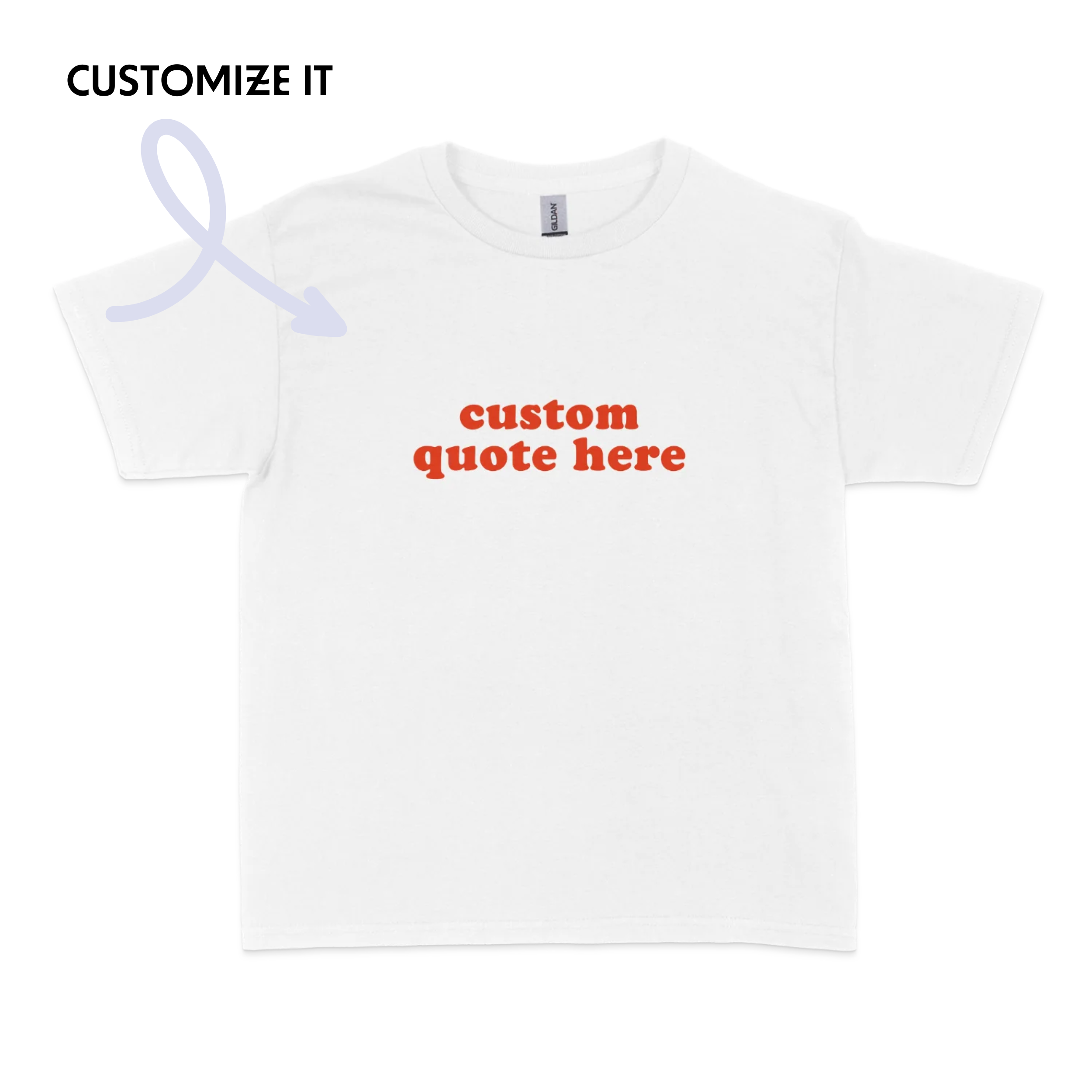 CUSTOM Text Baby Tee