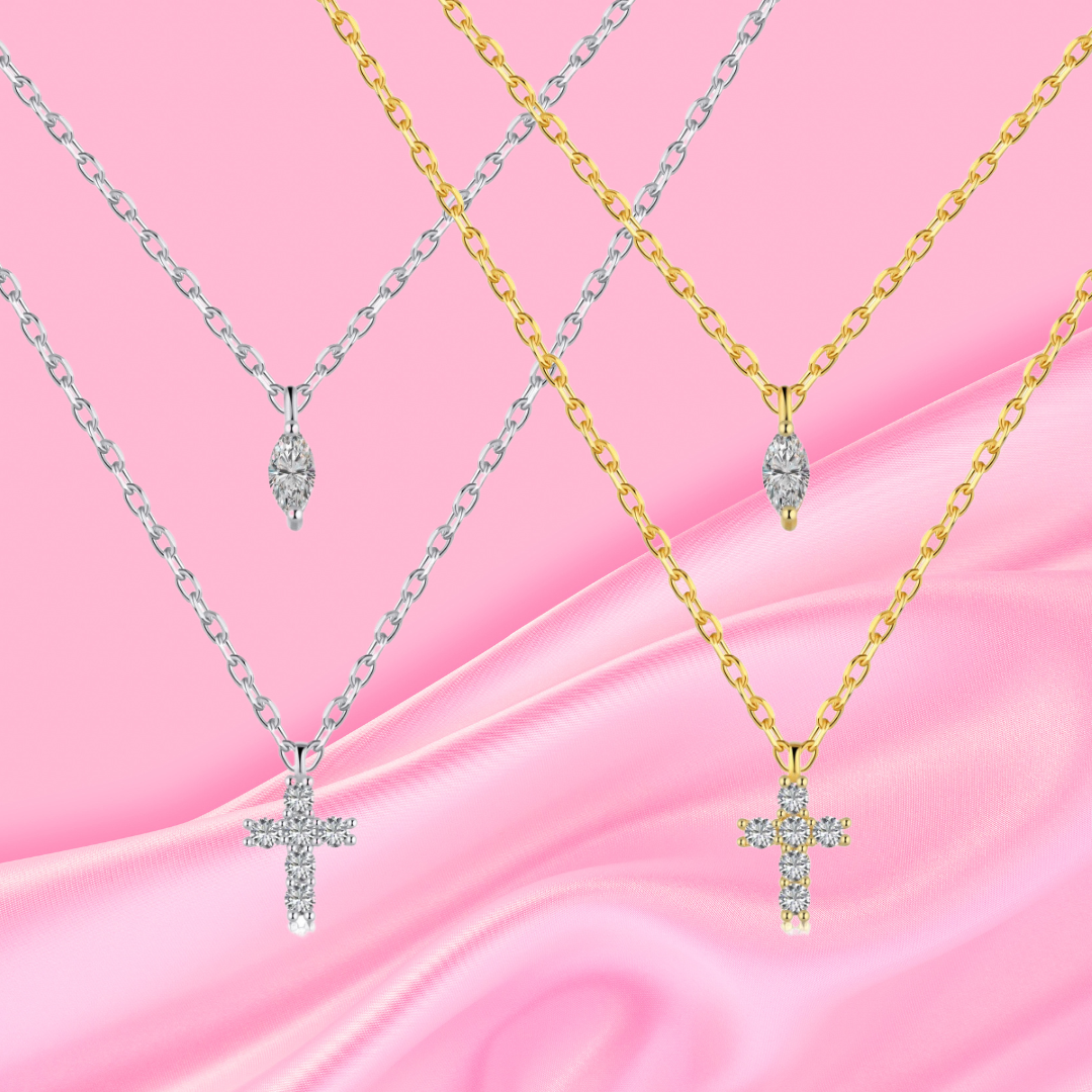 Privé Duo Cross Necklace