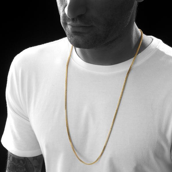 3mm Gold plated Franco Chain