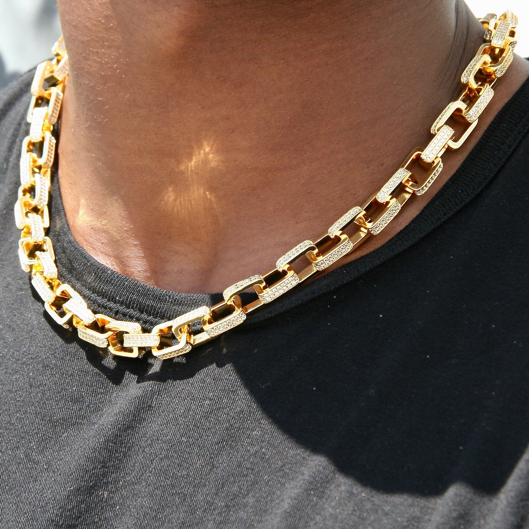 10MM Diamond Hermes Link Chain