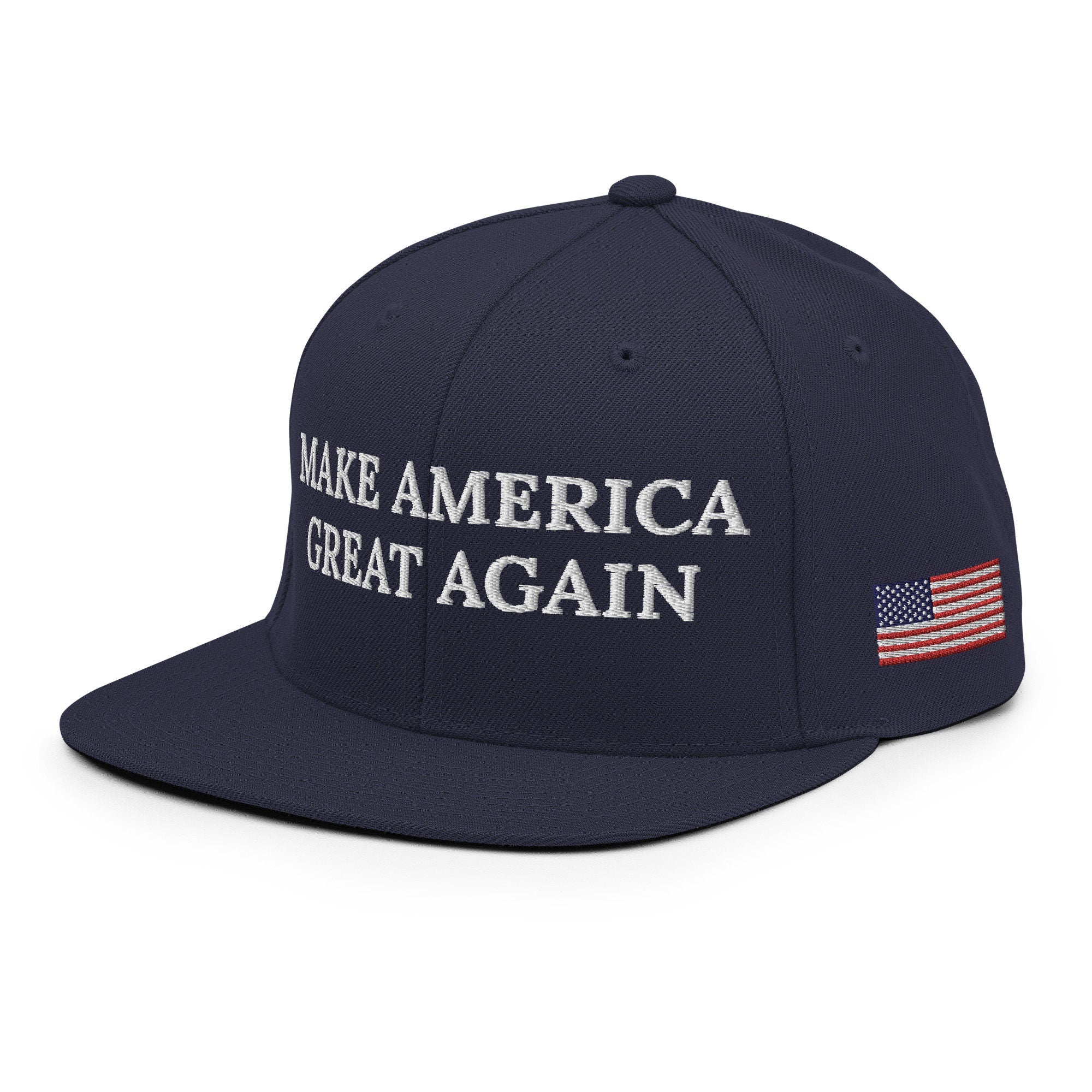 Trump 2024 Campaign Hat | MAGA Make America Great Again President | Donald Trump Hat Cap White Embroidered USA, Support Trump Snapback Hat