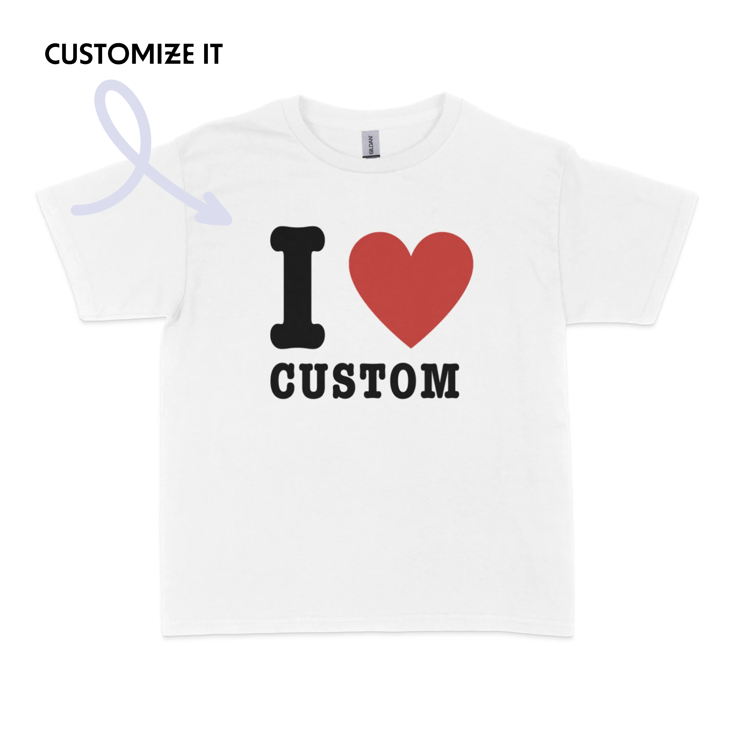 I Love (CUSTOM) Baby Tee