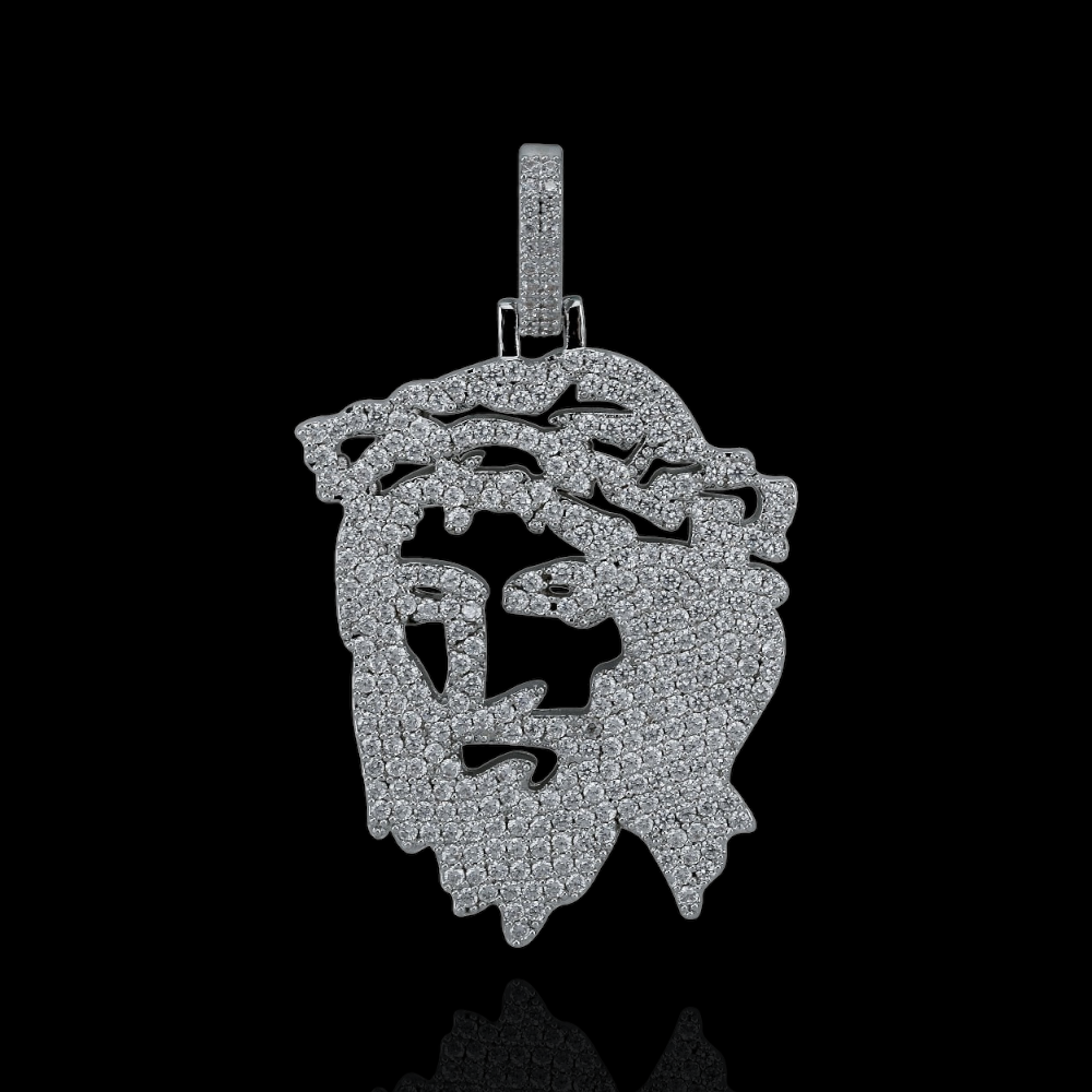 Open Jesus Head Pendant