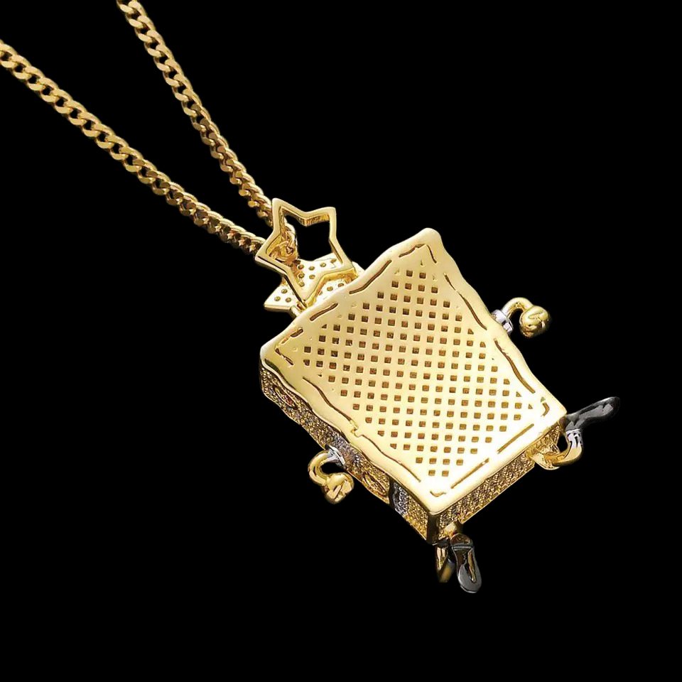 Iced Out Sponge Pendant