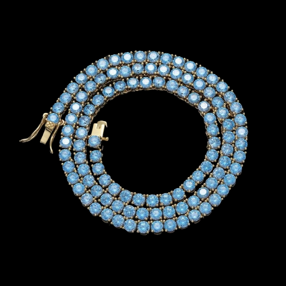 Blue Topaz | Tennis Chain