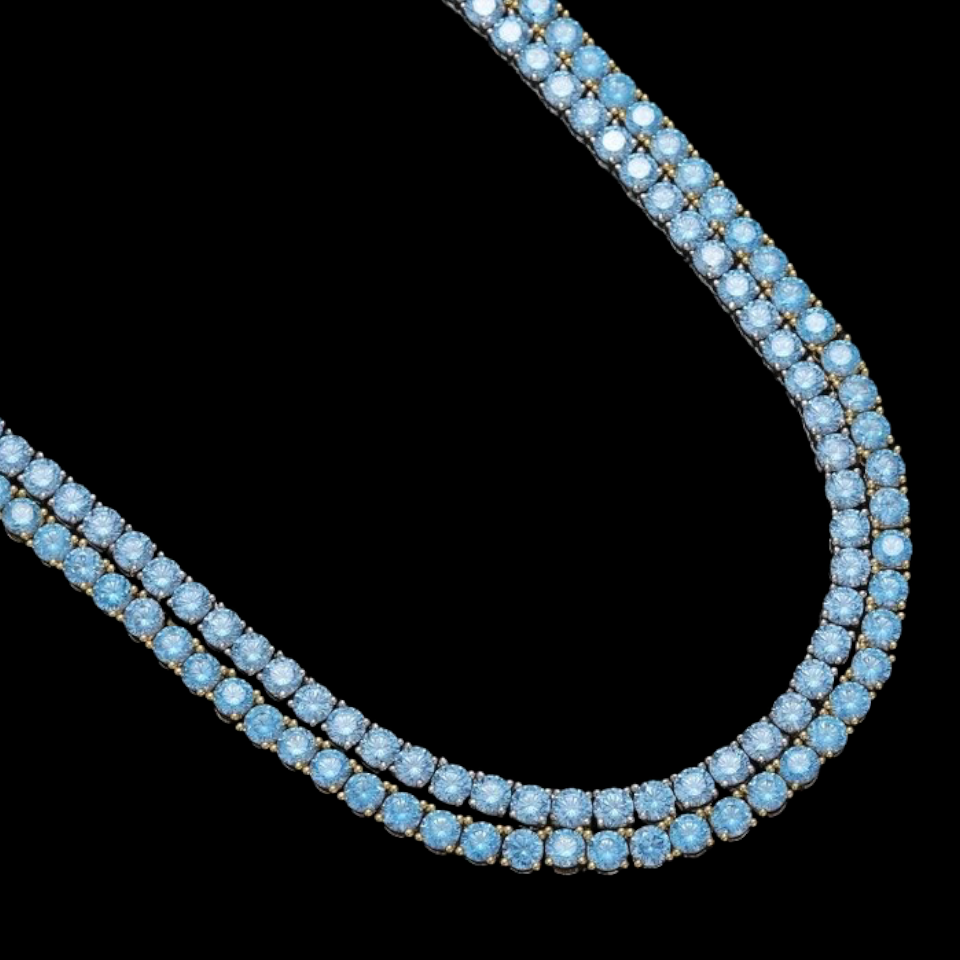 Blue Topaz | Tennis Chain