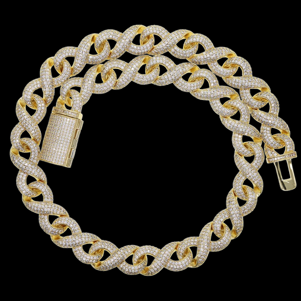 Diamond Infinity Cuban Link Chain