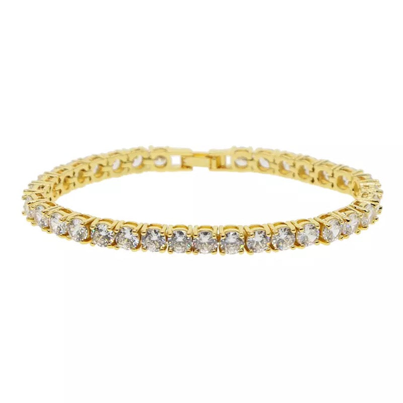 5MM Gold Plated Tennis Bracelet