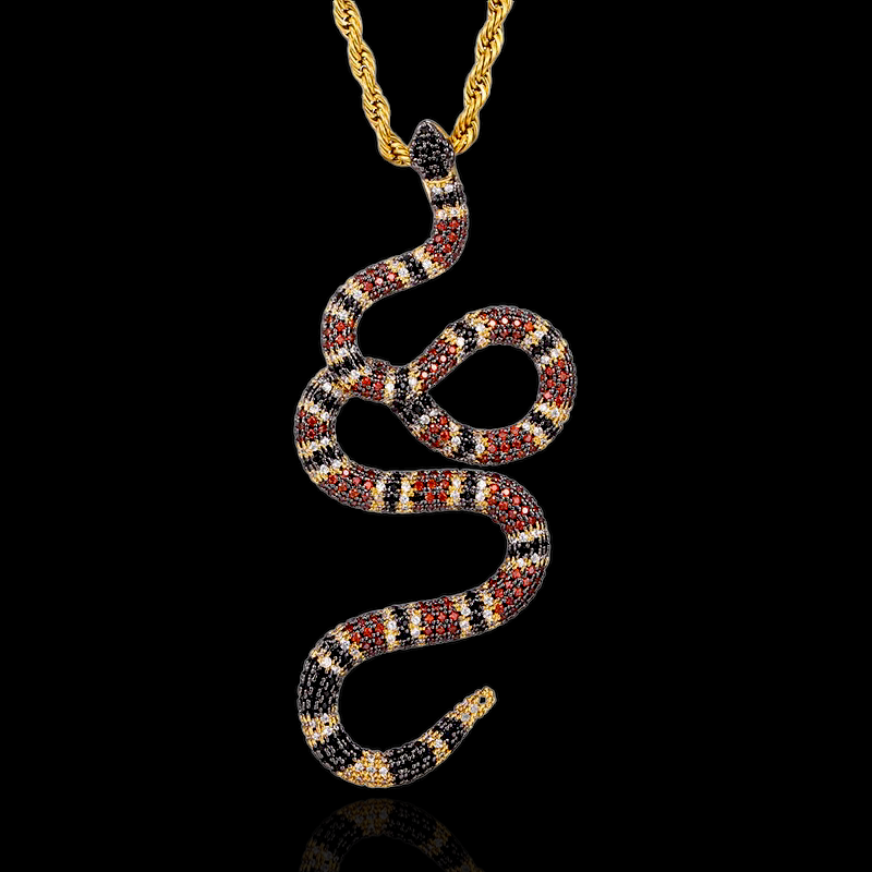 Gold Plated Python Pendant