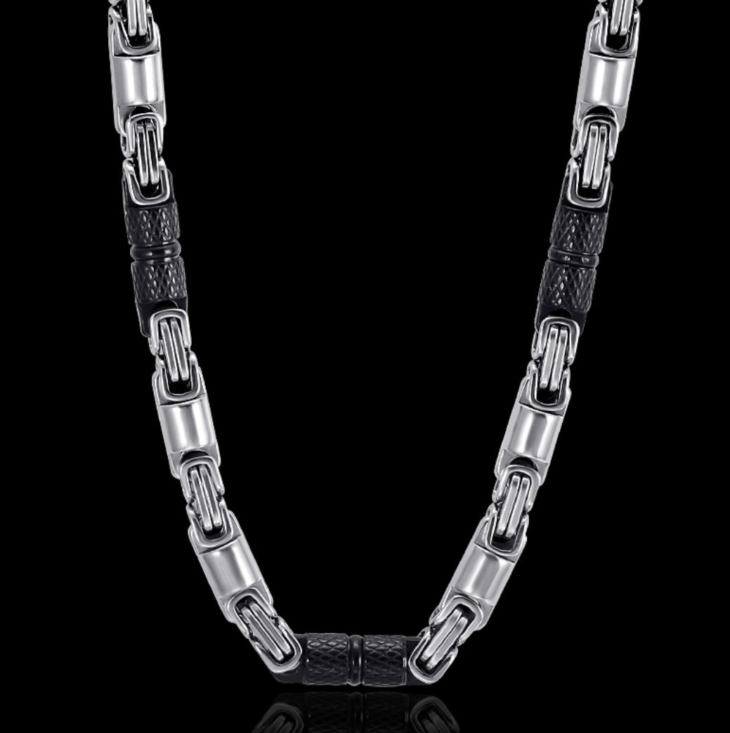 6MM Round Black Link King Chain