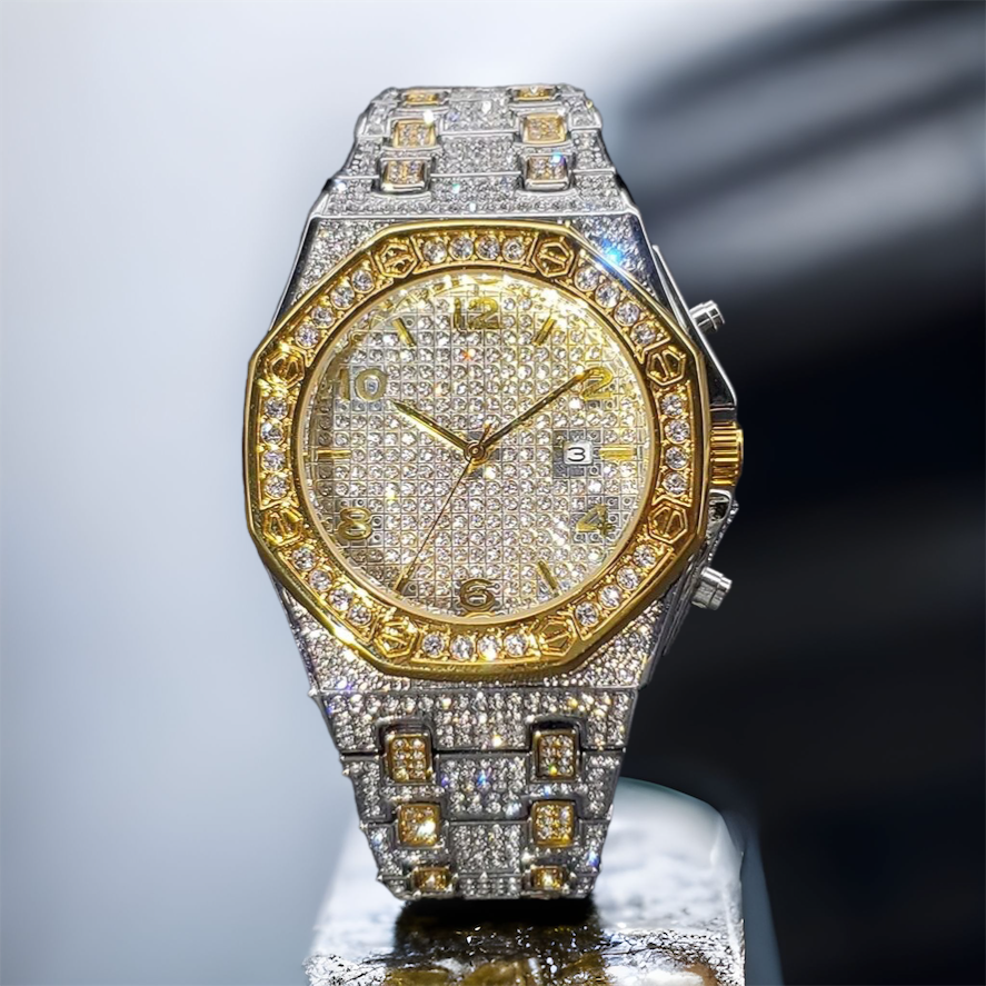 Bicolor | Iced Out Royal Watch