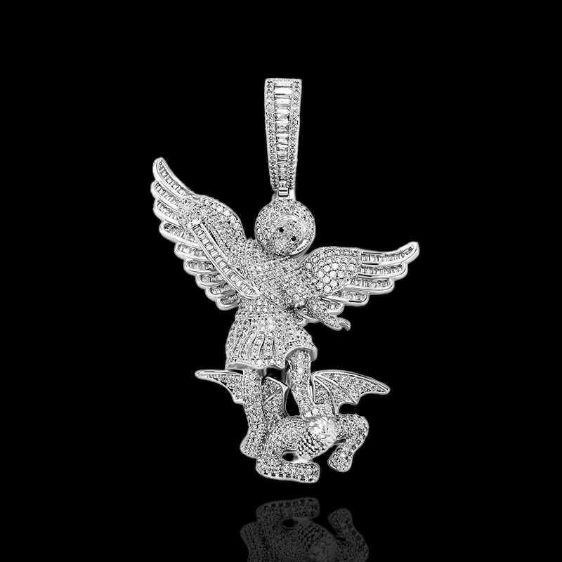 Archangel defeats the Devil pendant