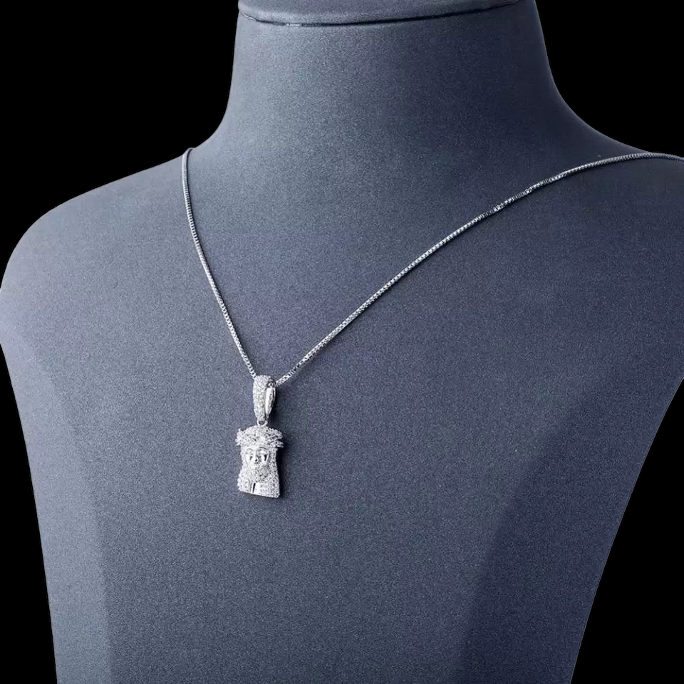 .925 Silver Micro Jesus Pendant