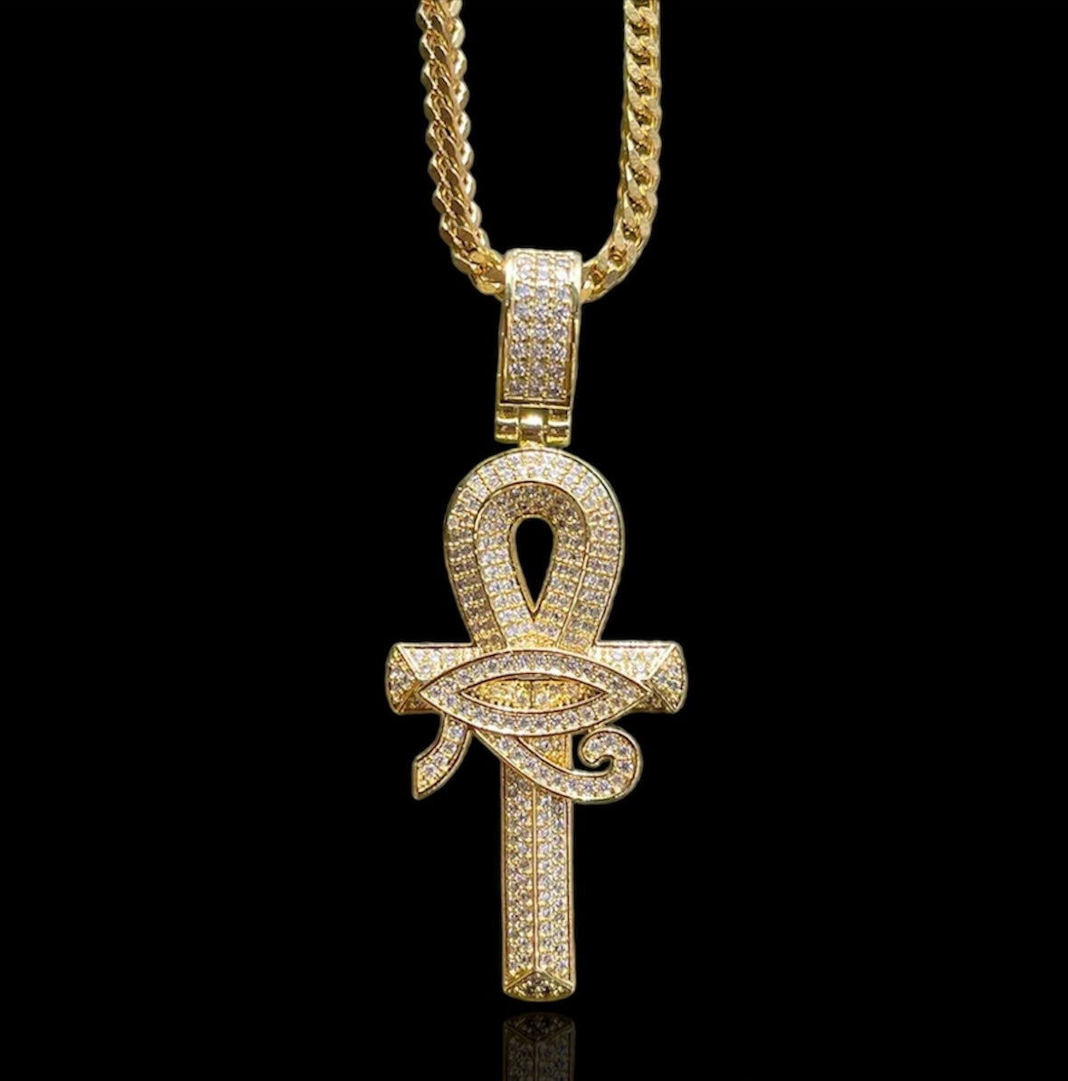 Ankh pendant with eye of horus