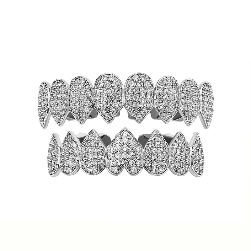 Premium Iced Out Shark Grillz Set