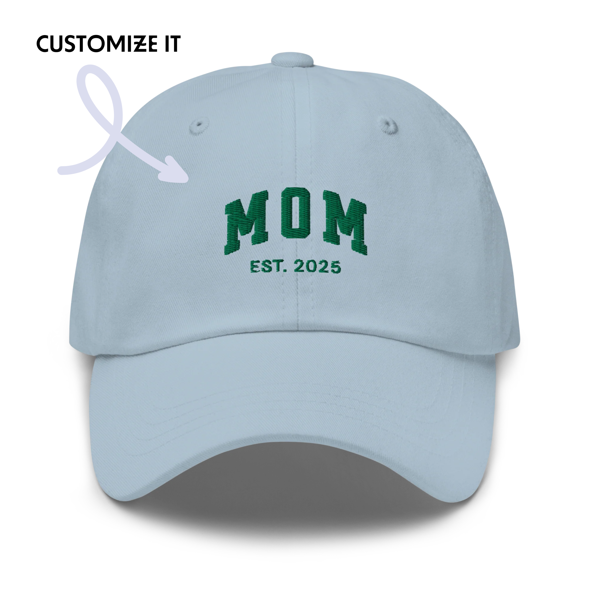 CUSTOM YEAR Mom to Be Embroidered Dad Hat