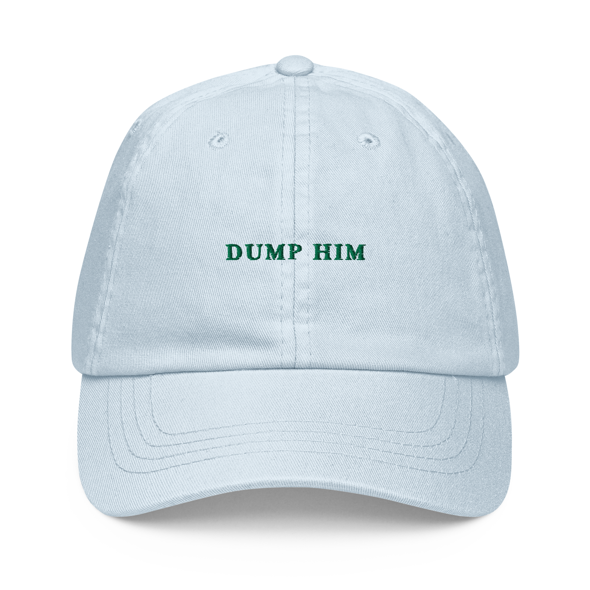 Dump Him Embroidered Pastel Baseball Cap