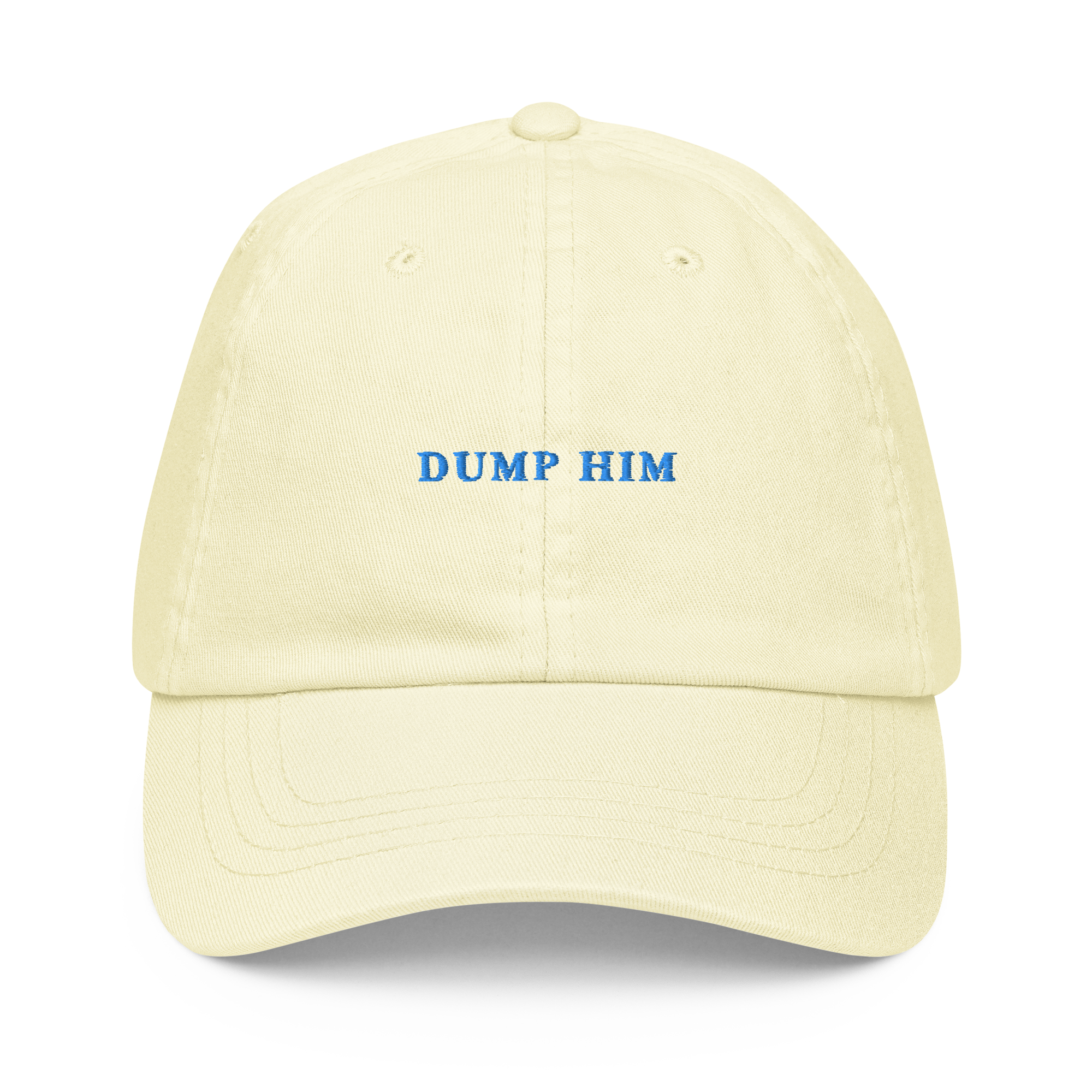 Dump Him Embroidered Pastel Baseball Cap