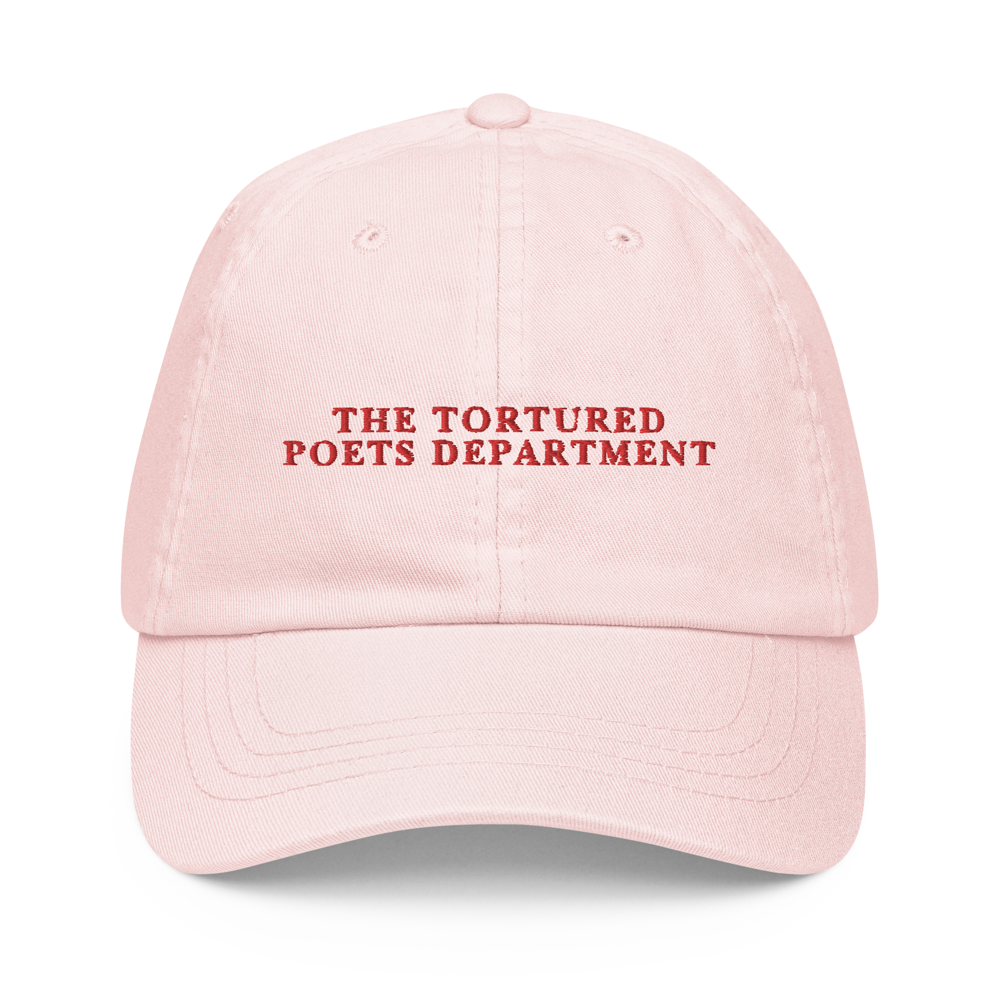 The Tortured Poets Department Embroidered Pastel Baseball Cap