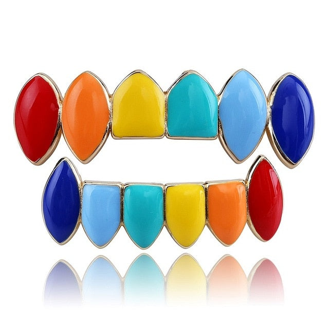 Tekashi69 Rainbow Colors Grillz Set