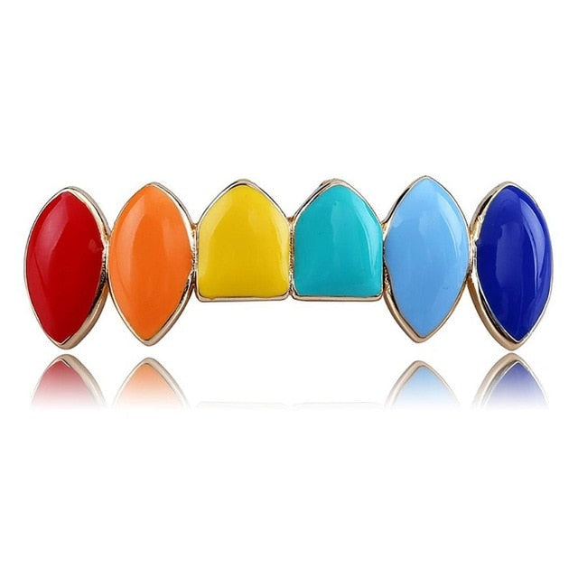 Tekashi69 Rainbow Colors Grillz Set