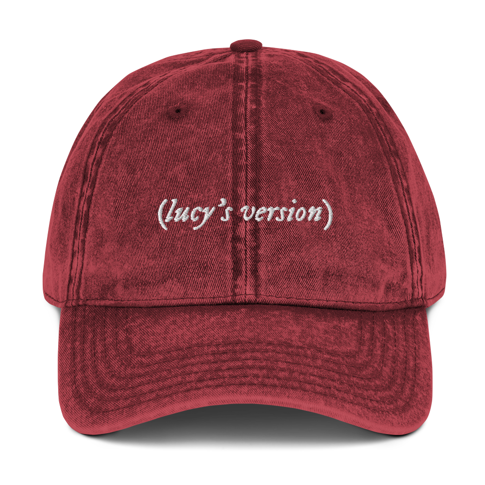 your name's version Taylor Swift Embroidered Vintage Cap